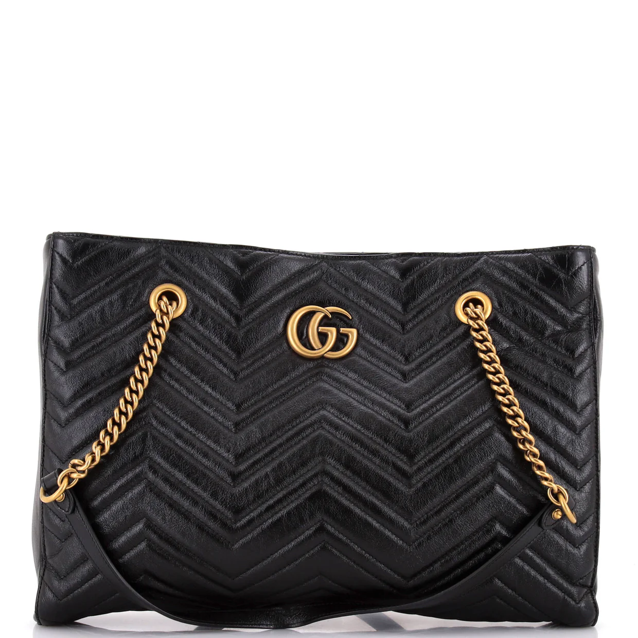 GG Marmont Zip Tote Matelasse Leather Medium - Deep Luxury