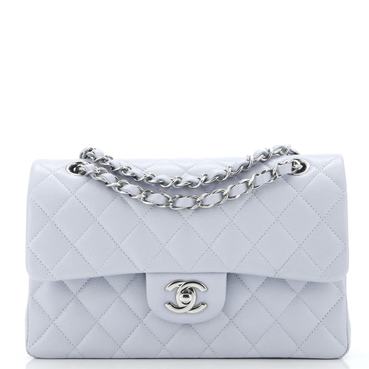 Classic Double Flap Bag Quilted Caviar Small - Deep Luxury