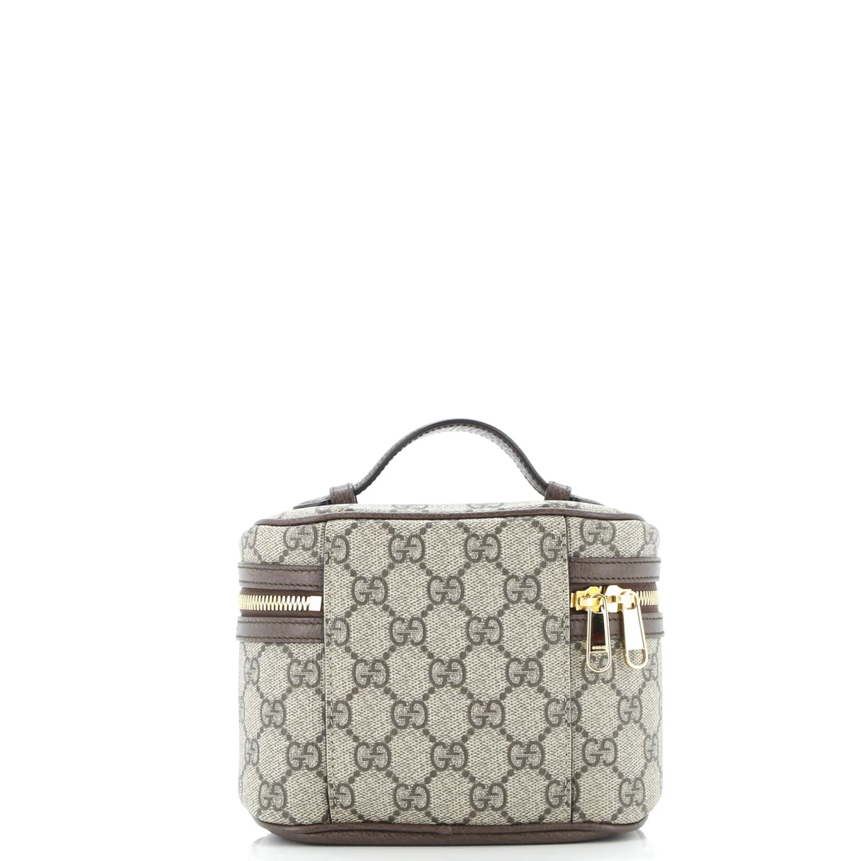 Ophidia Top Handle Cosmetic Case GG Coated Canvas Mini - Deep Luxury