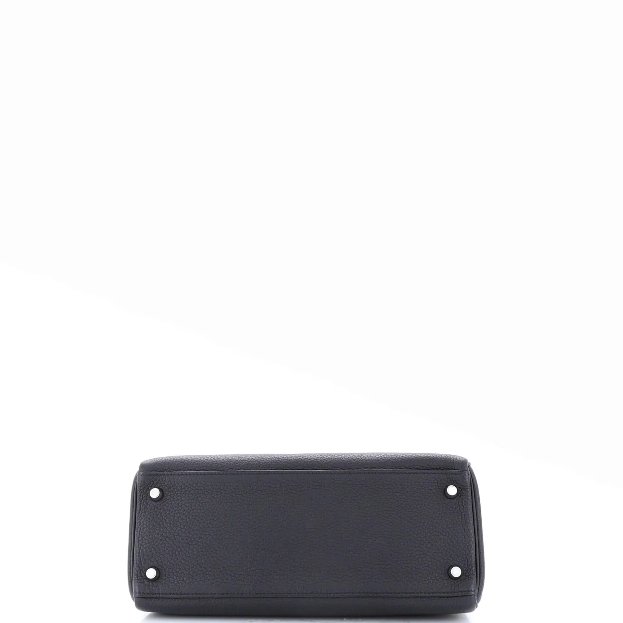 Kelly Handbag Noir Togo with Palladium Hardware 28 - Deep Luxury