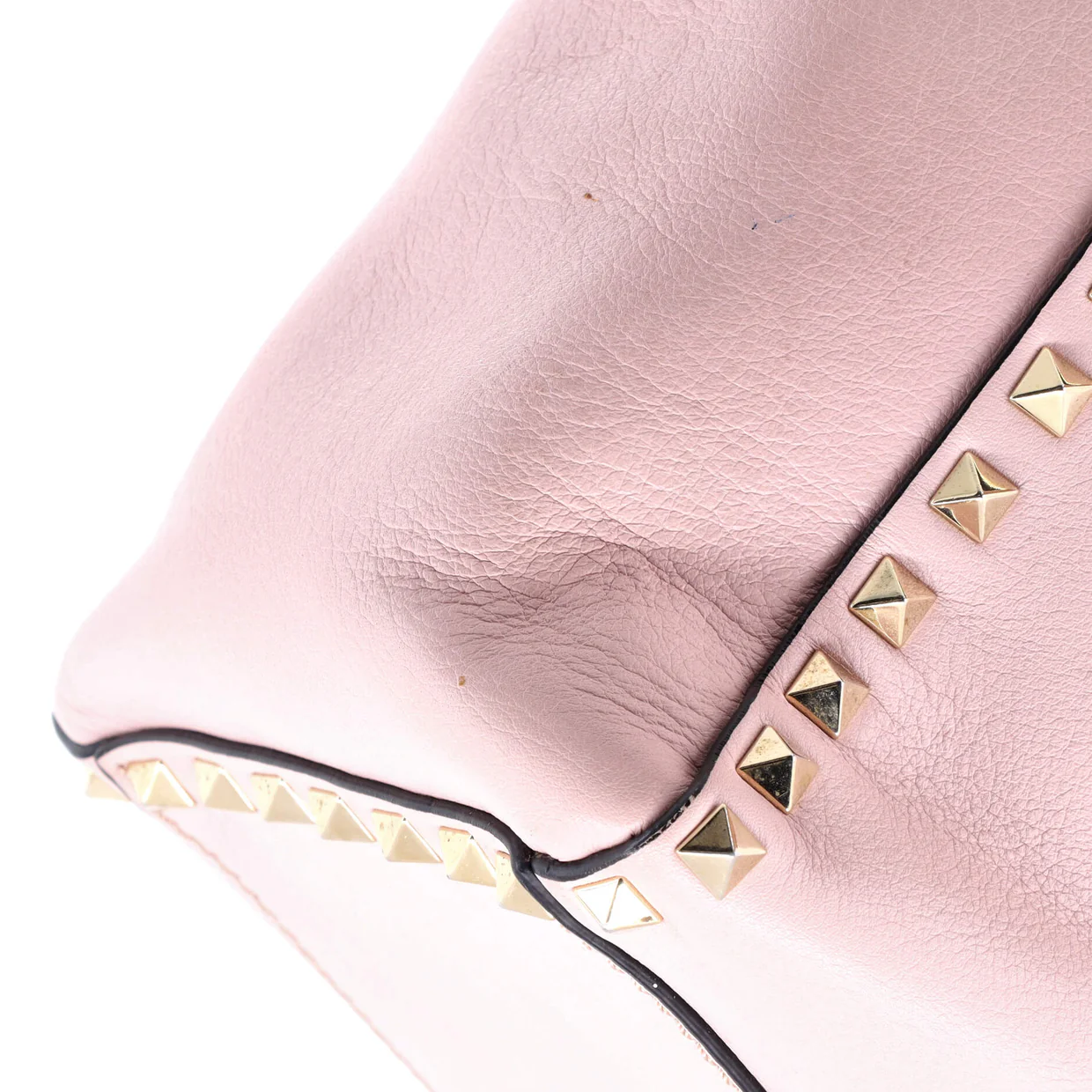 Rockstud Tote Rigid Leather Medium - Deep Luxury