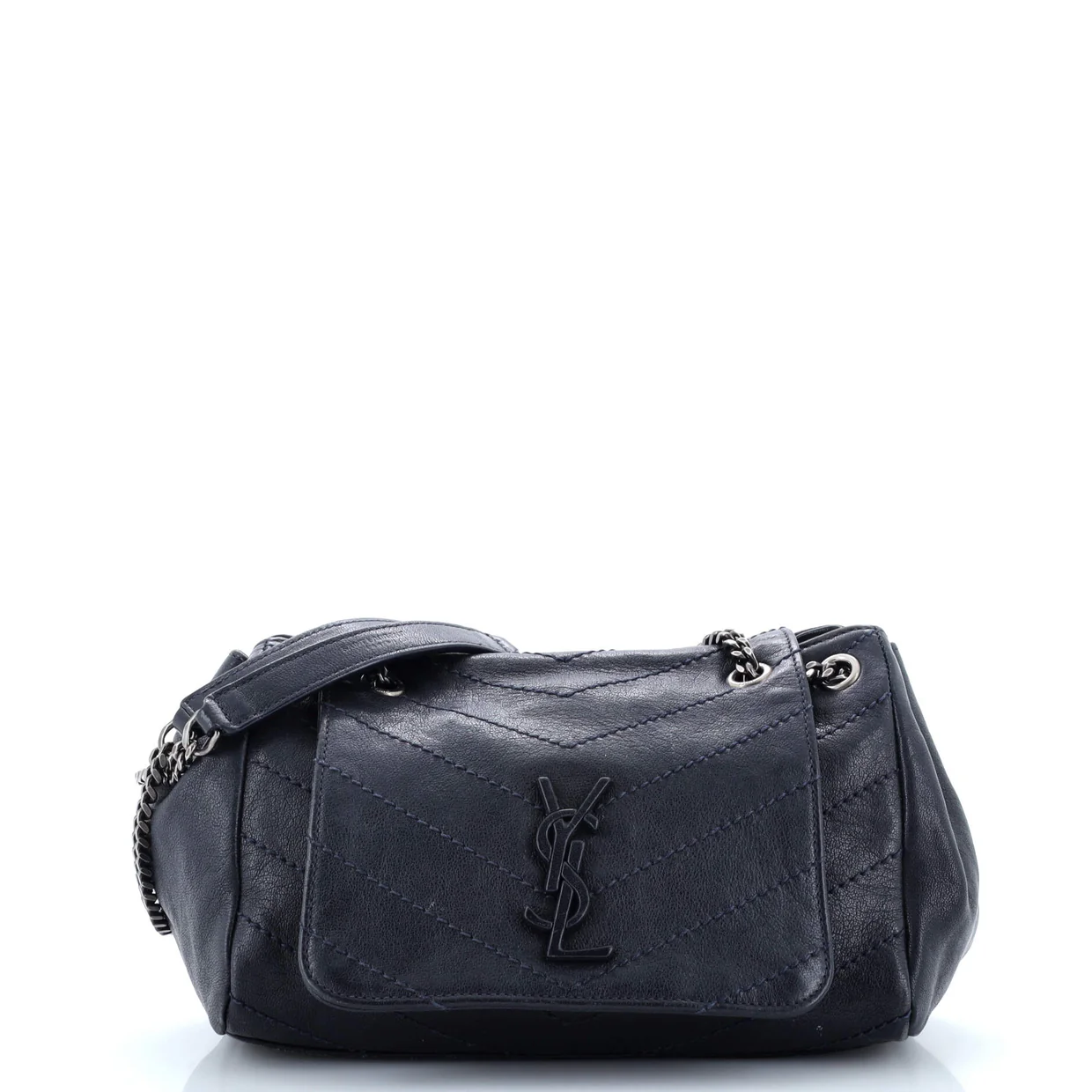 Nolita Satchel Matelasse Chevron Leather Small - Deep Luxury