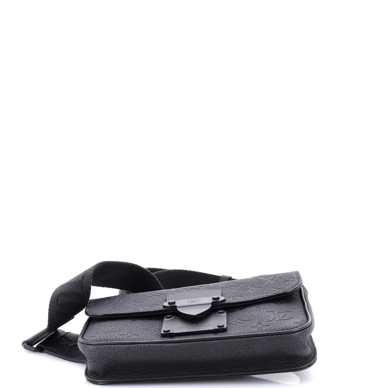 S Lock Sling Bag Monogram Taurillon Leather - Deep Luxury