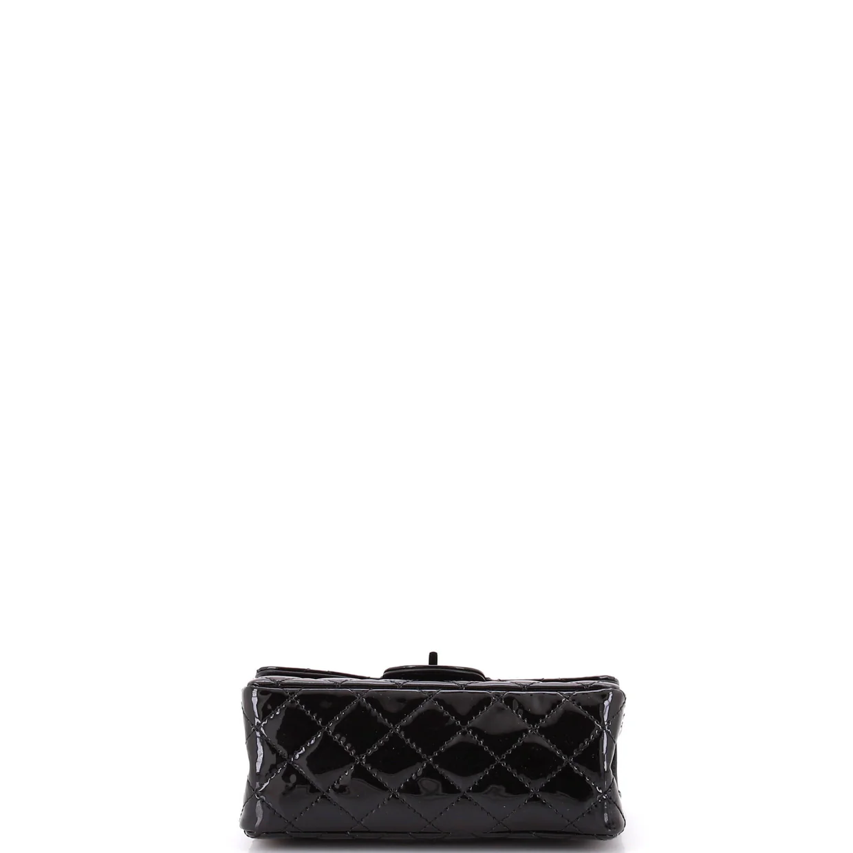 So Black Reissue 2.55 Flap Bag Quilted Patent Mini - Deep Luxury