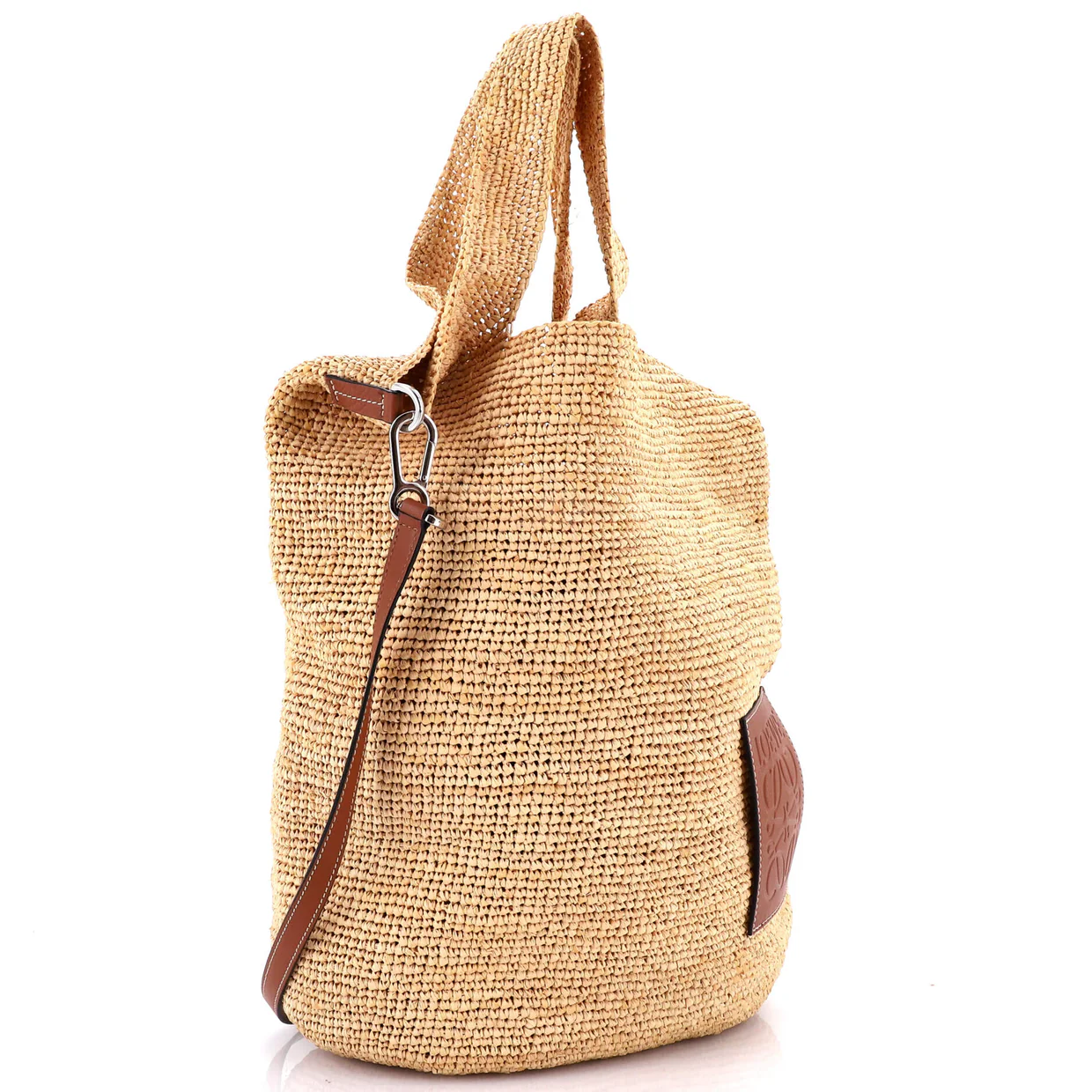 Slit Tote Straw Large - Deep Luxury