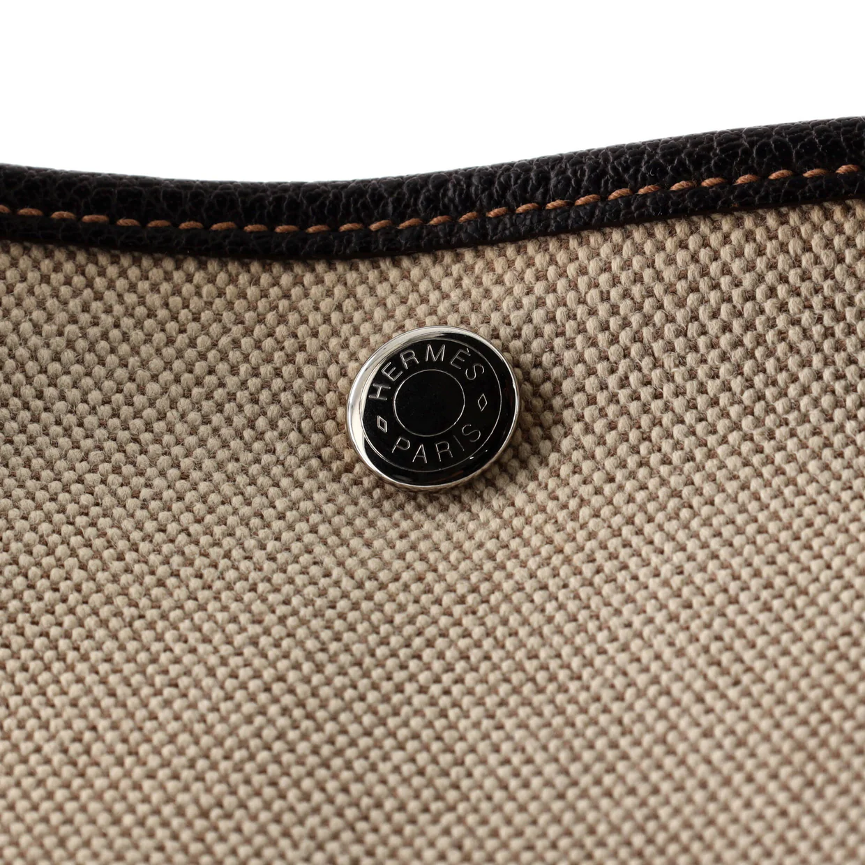 Garden Party Tote Toile and Leather 36 - Deep Luxury