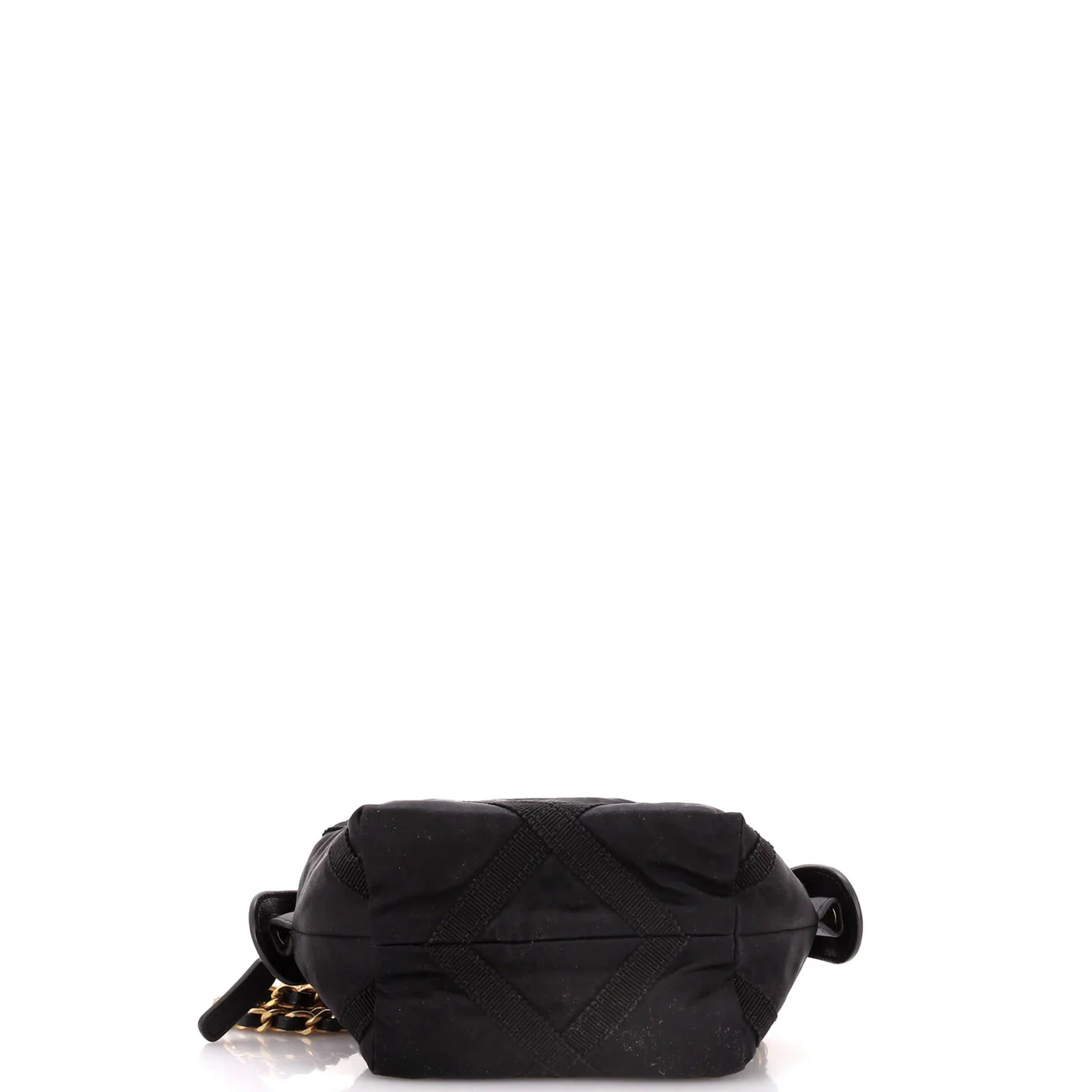Top Handle Clutch with Chain Nylon with Grosgrain Mini - Deep Luxury