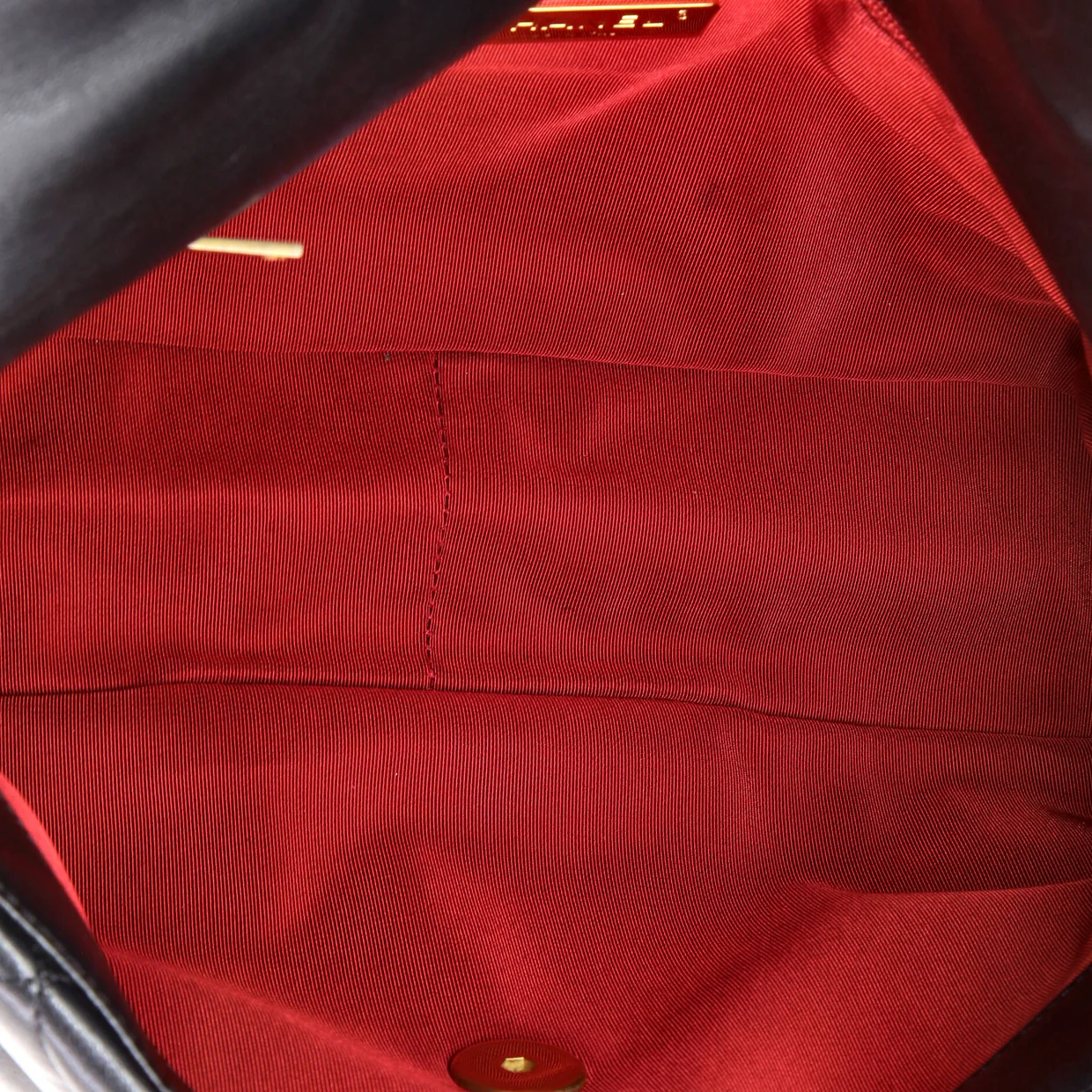 19 Flap Bag Quilted Leather Large - Deep Luxury