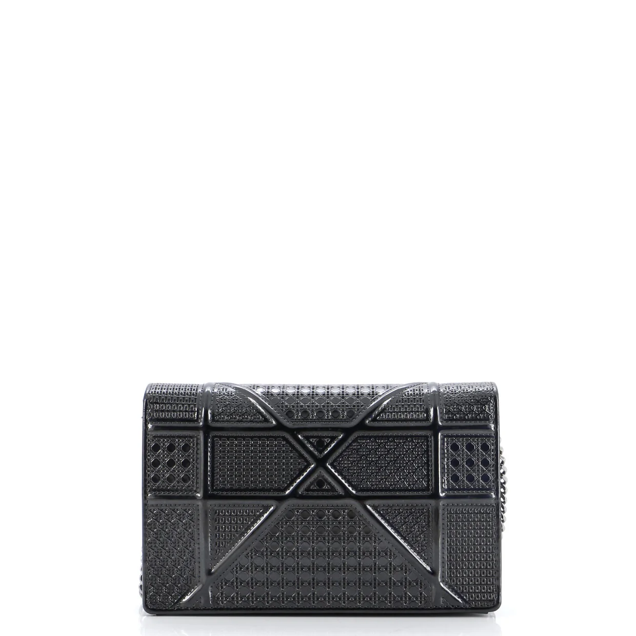 Diorama Wallet on Chain Cannage Embossed Calfskin - Deep Luxury