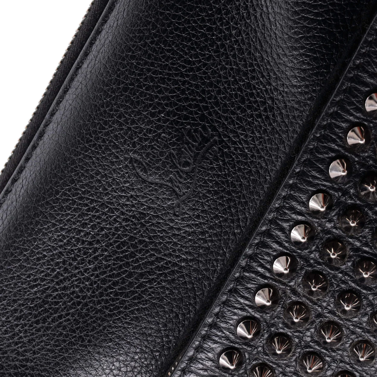 Benech Reporter Bag Spiked Leather Medium - Deep Luxury