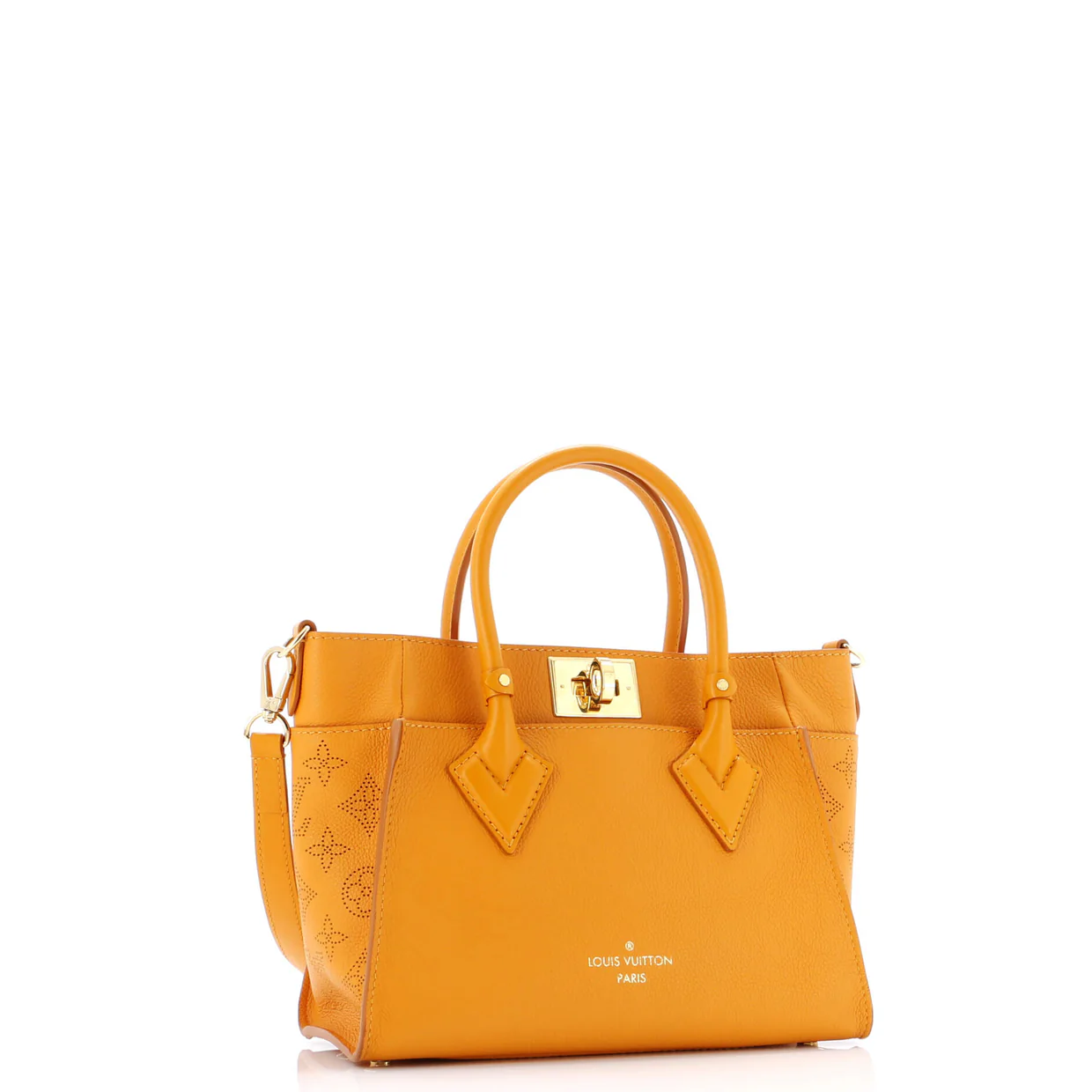 On My Side Tote Mahina Leather PM - Deep Luxury