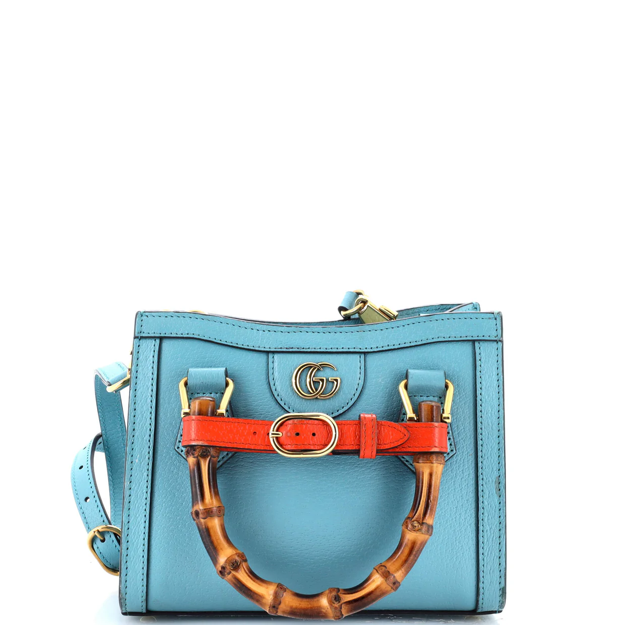 Diana NM Bamboo Handle Tote Leather Mini - Deep Luxury