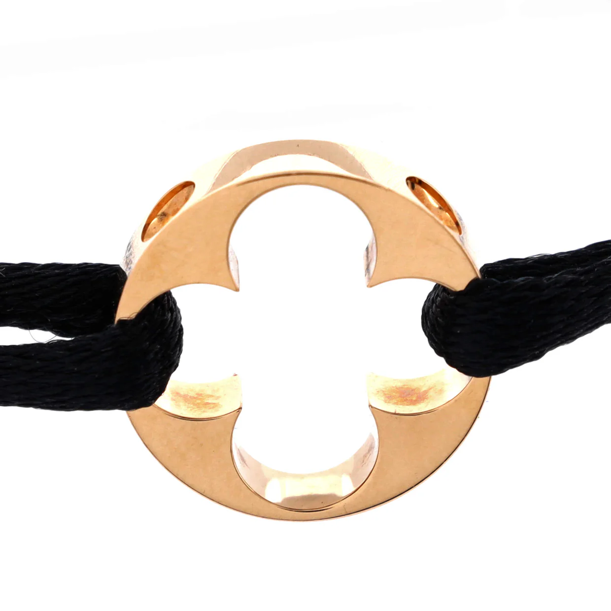 Empreinte Bracelet Silk Cord with 18K Rose Gold - Deep Luxury
