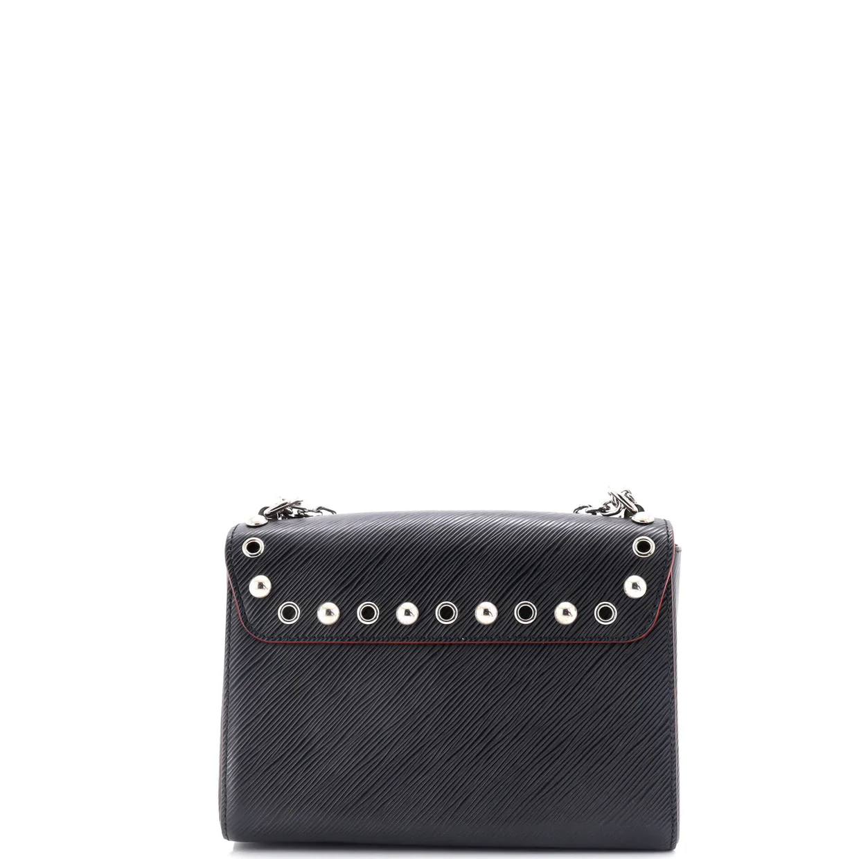 Twist Handbag Studded Epi Leather MM - Deep Luxury