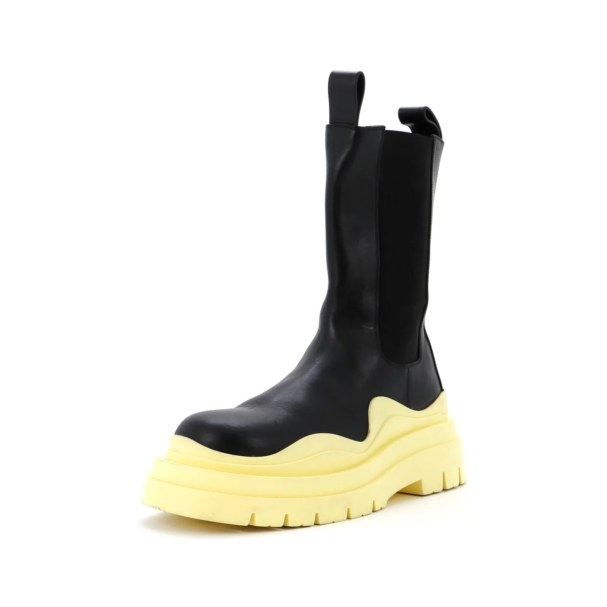 Men's Tire Chelsea Boots Leather and Rubber - Deep Luxury