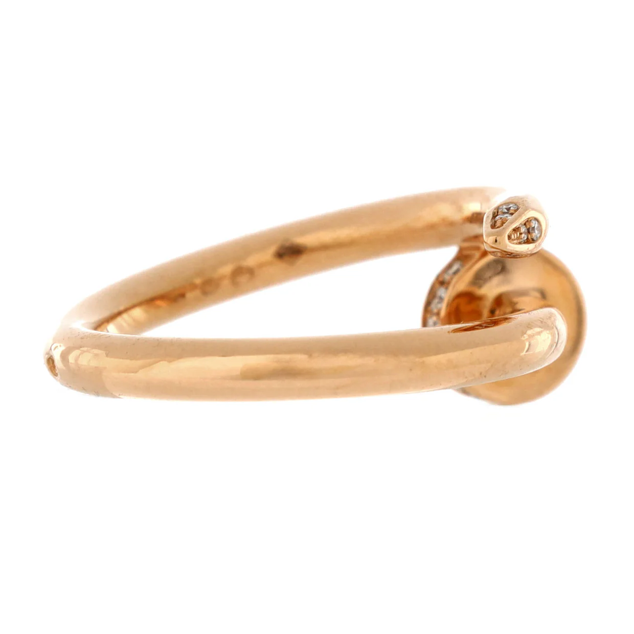 Juste un Clou Ring 18K Rose Gold and Diamonds - Deep Luxury