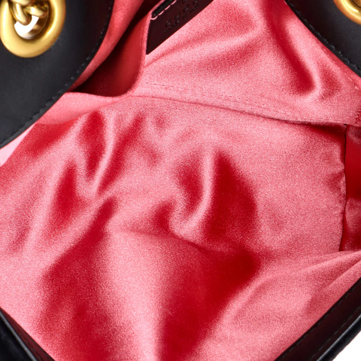 GG Marmont Flap Bag Matelasse Velvet Mini - Deep Luxury