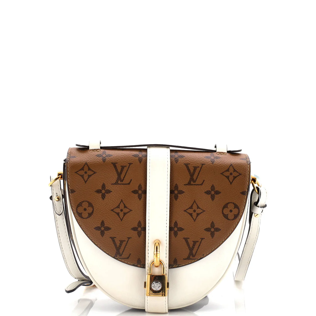 Chantilly Lock Handbag Reverse Monogram Canvas and Leather - Deep Luxury