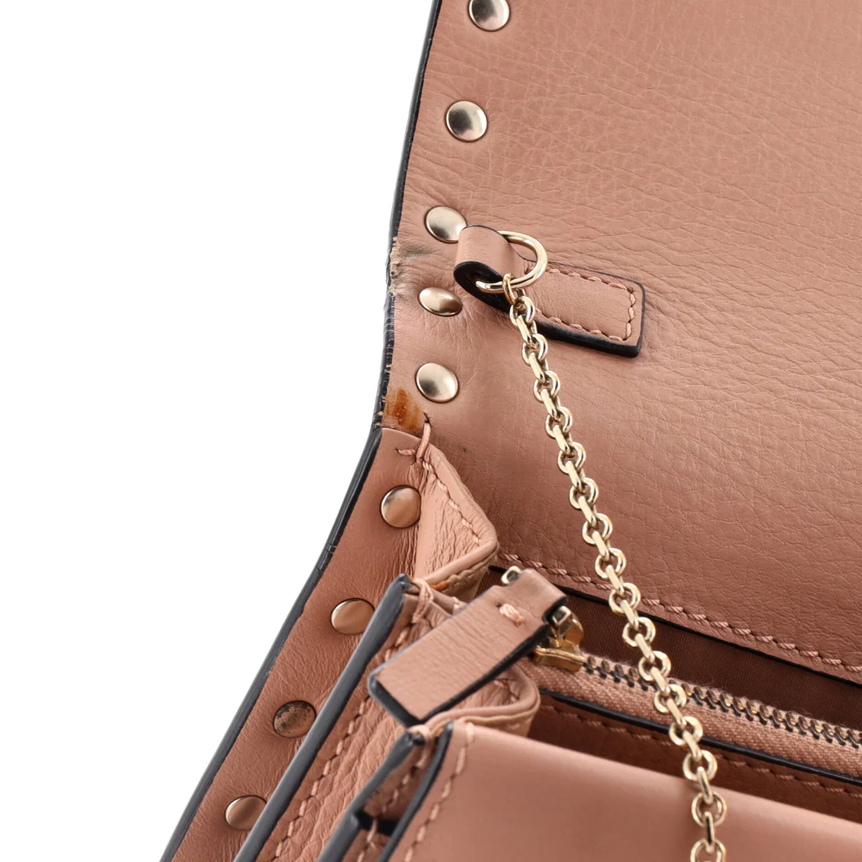 Rockstud Pouch Crossbody Bag Leather Mini - Deep Luxury