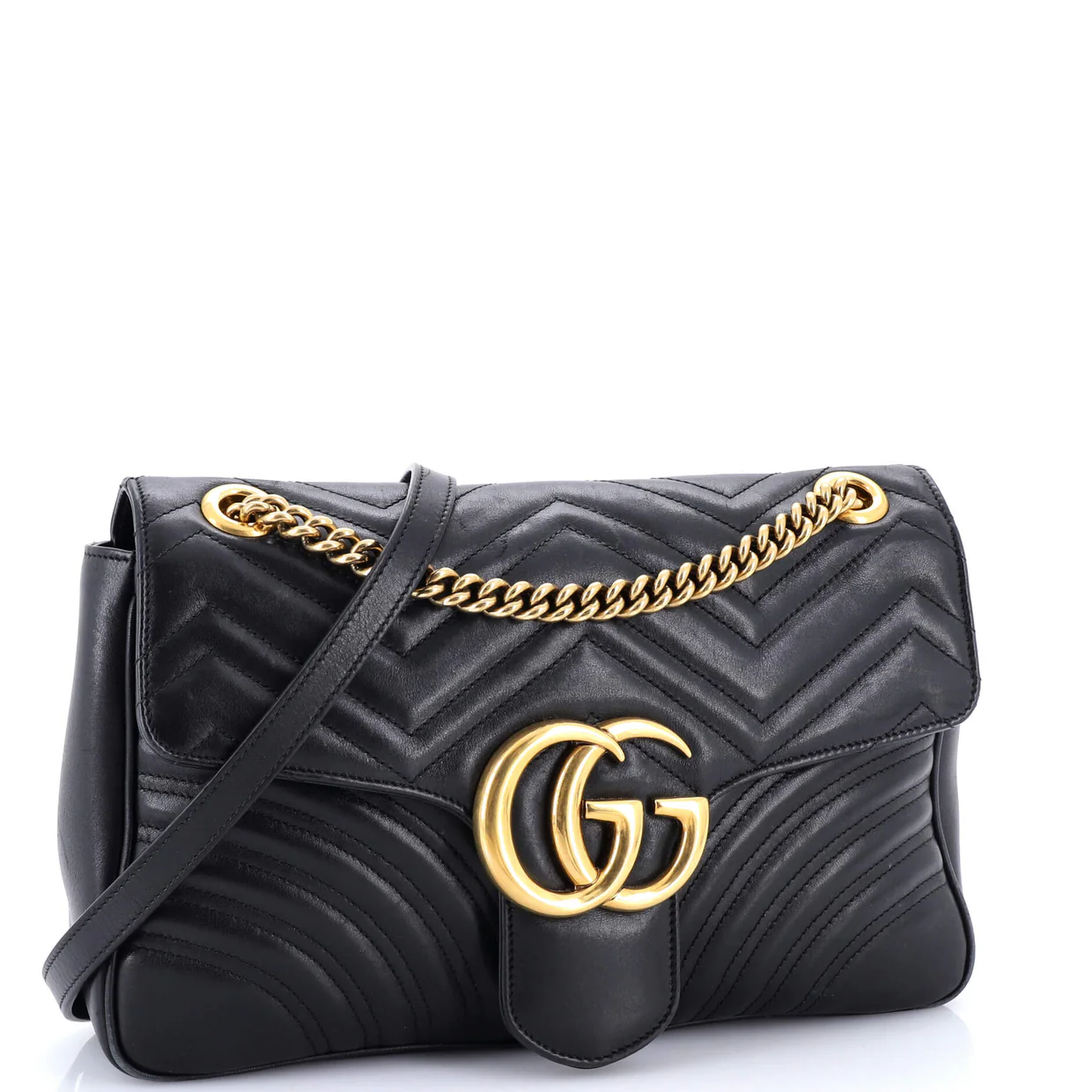 GG Marmont Flap Bag Matelasse Leather Medium - Deep Luxury