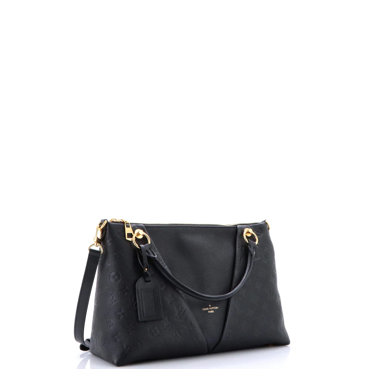 V Tote Monogram Empreinte Leather MM - Deep Luxury