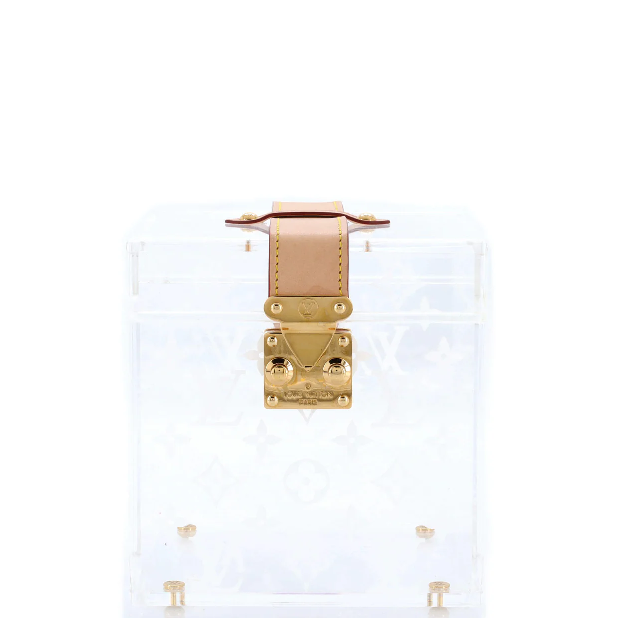 Cube Scott Box Monogram Plexiglass - Deep Luxury