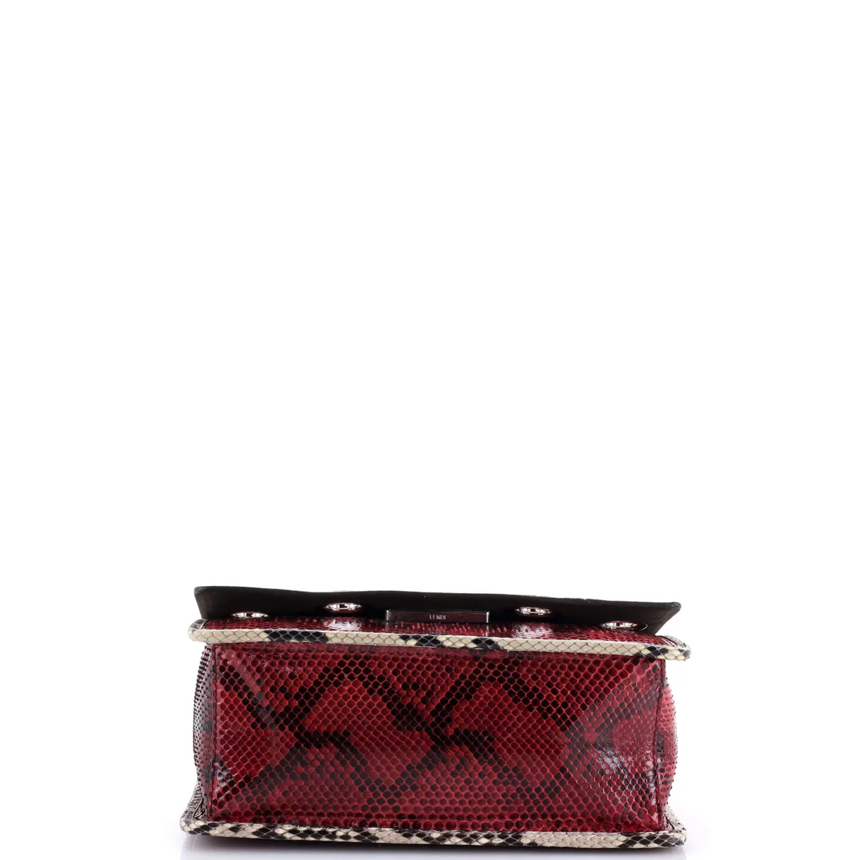 Kan I F Shoulder Bag Embellished Python Medium - Deep Luxury