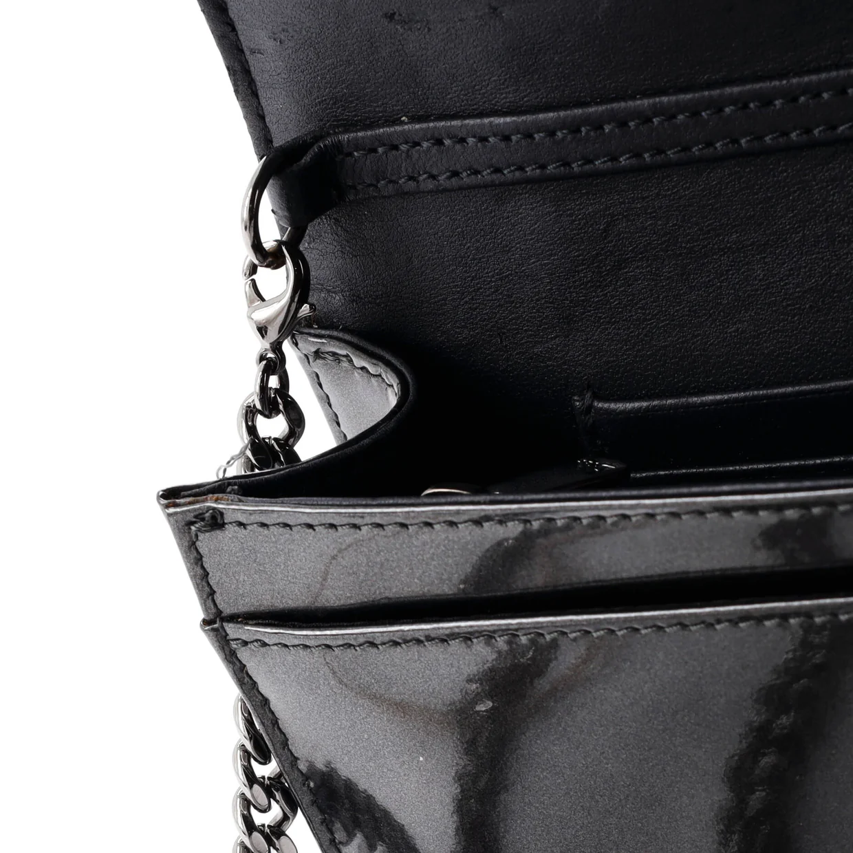 Diorama Wallet on Chain Cannage Embossed Calfskin - Deep Luxury