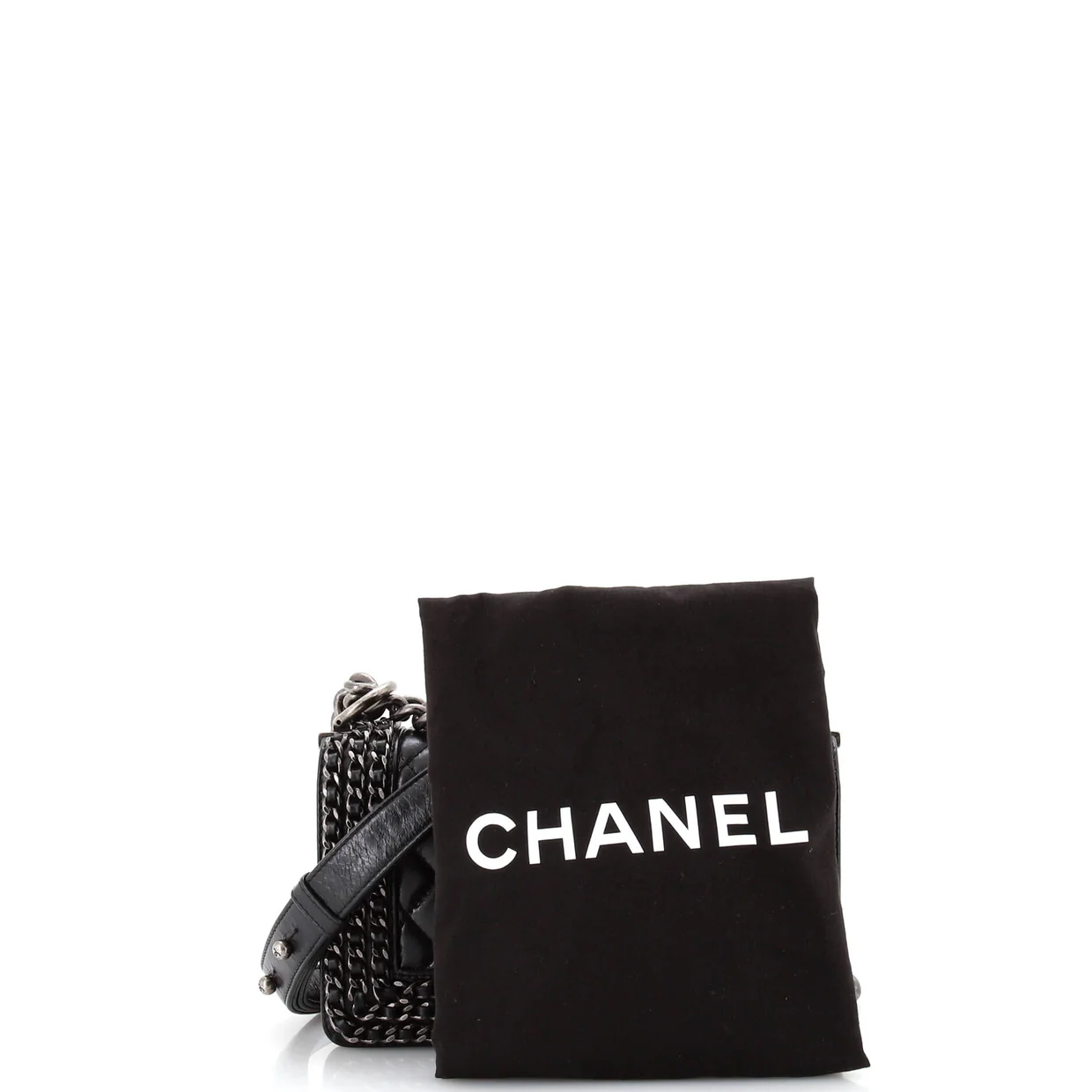 Chained Boy Flap Bag Quilted Glazed Calfskin Small - Deep Luxury