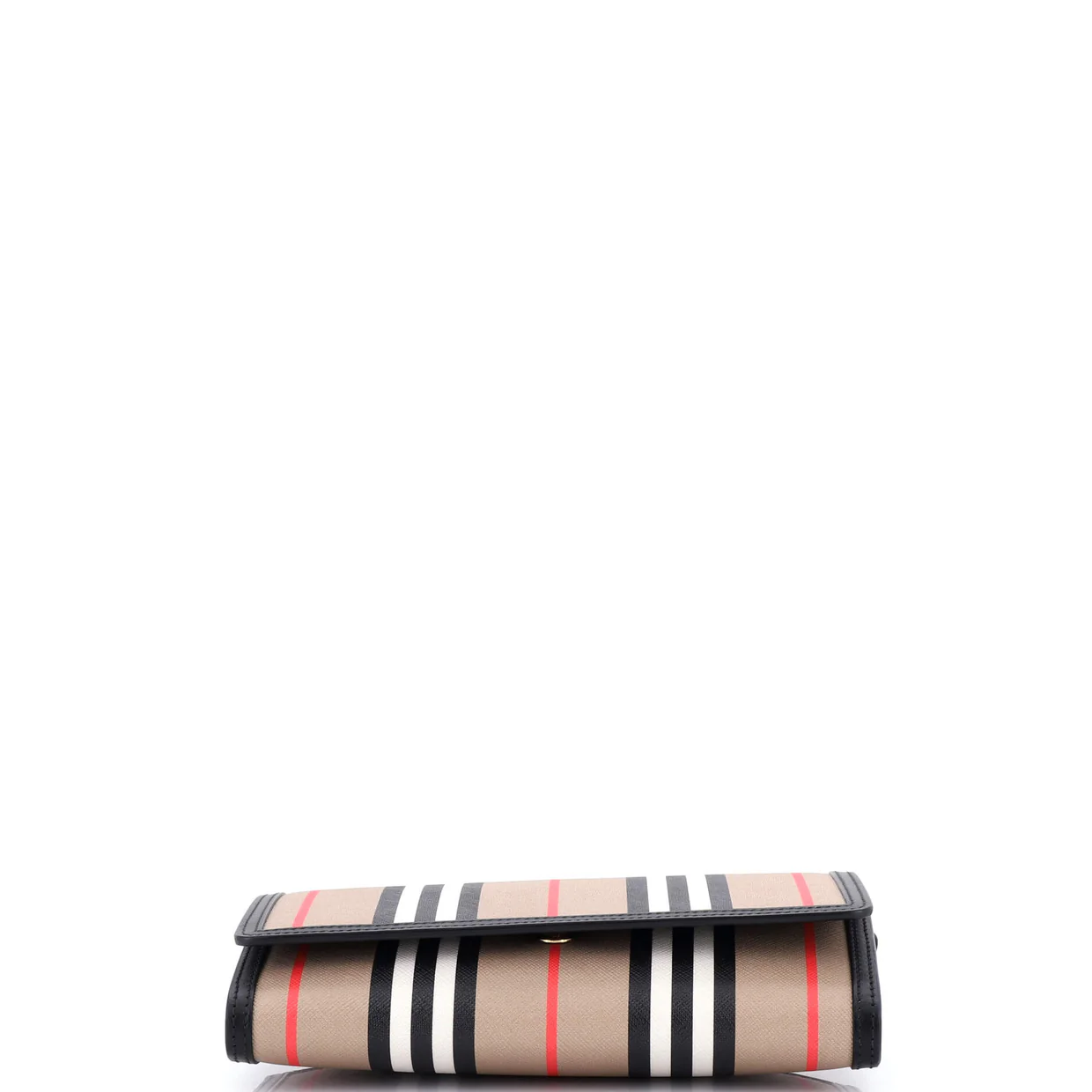 Hannah Wallet on Strap Icon Stripe E-Canvas - Deep Luxury