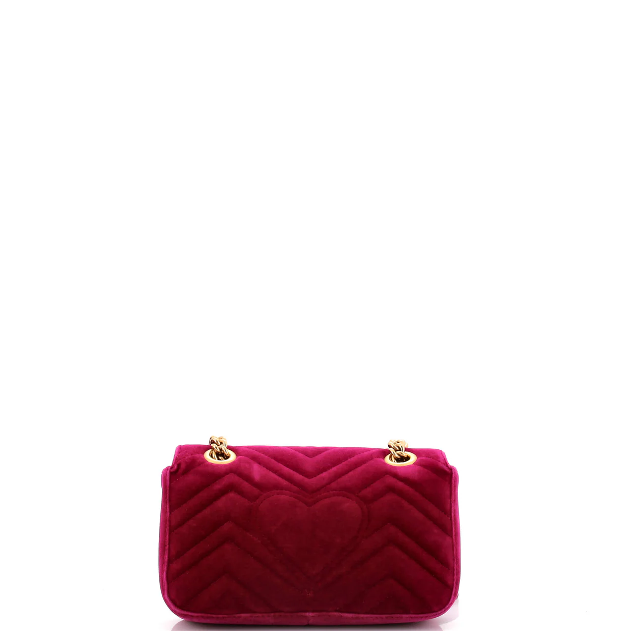 GG Marmont Flap Bag Matelasse Velvet Mini - Deep Luxury