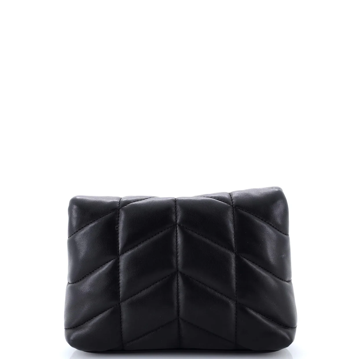 LouLou Puffer Clutch Leather Small - Deep Luxury