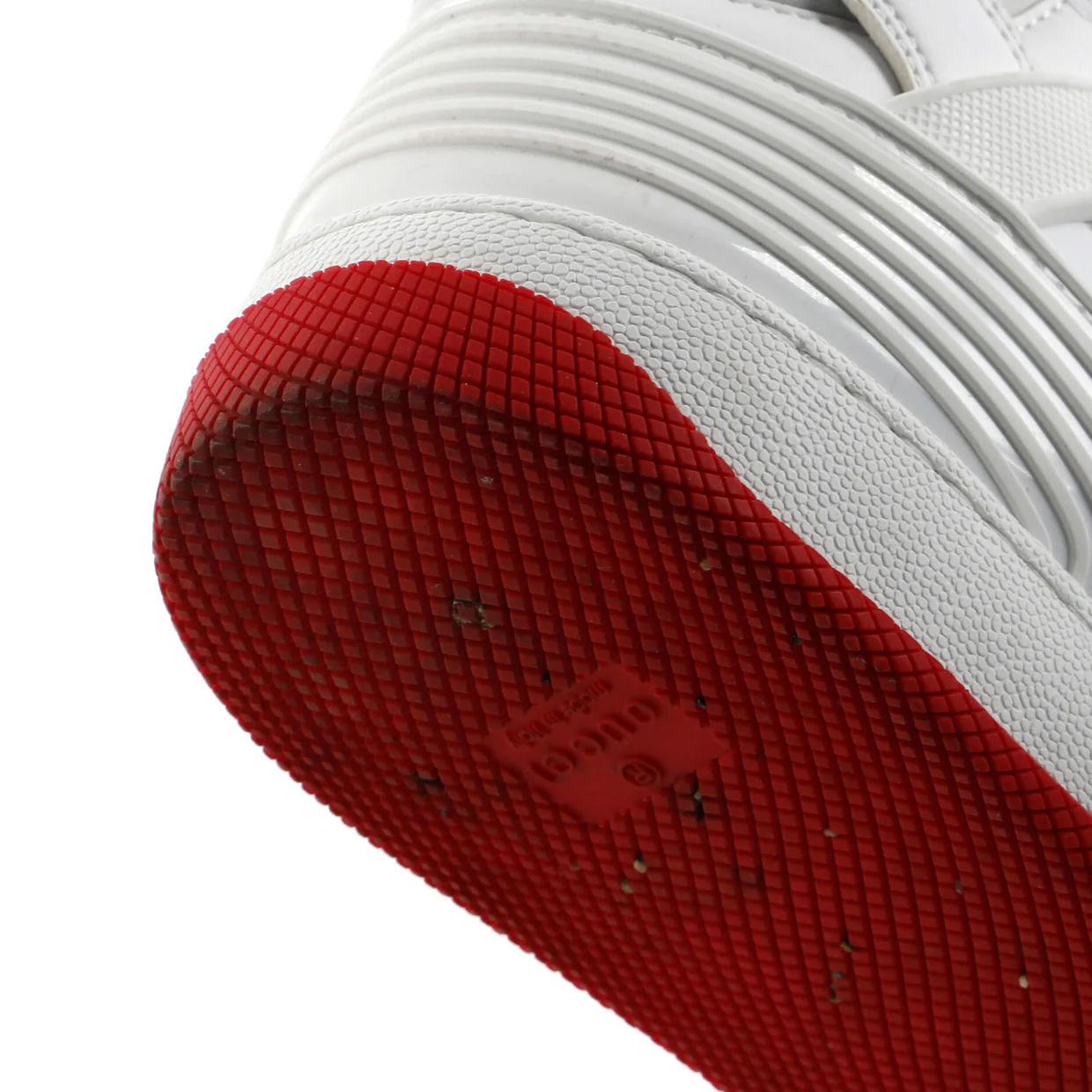 Women's Gucci Basket High-Top Sneakers GG Coated Canvas and Demetra - Deep Luxury
