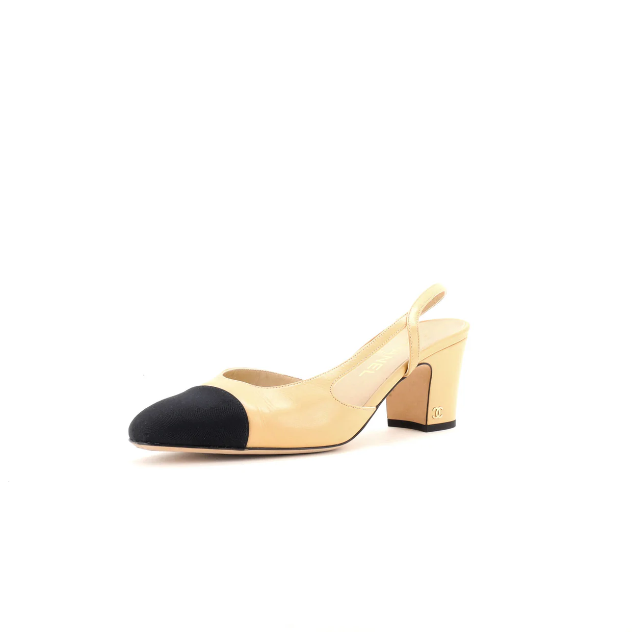 Women’s Cap Toe Slingback Pumps Leather - Deep Luxury
