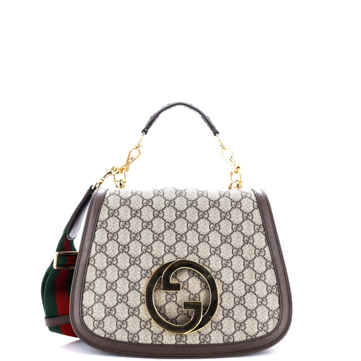 Blondie NM Top Handle Bag GG Coated Canvas Medium - Deep Luxury