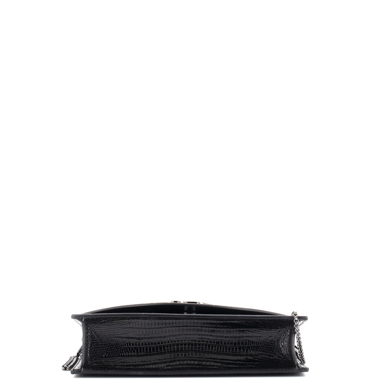Loubi54 Chain Clutch Lizard Embossed Leather - Deep Luxury