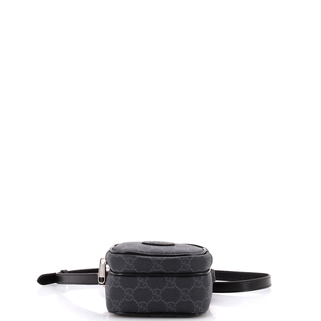 Interlocking G Patch Top Handle Crossbody Bag GG Coated Canvas Mini - Deep Luxury