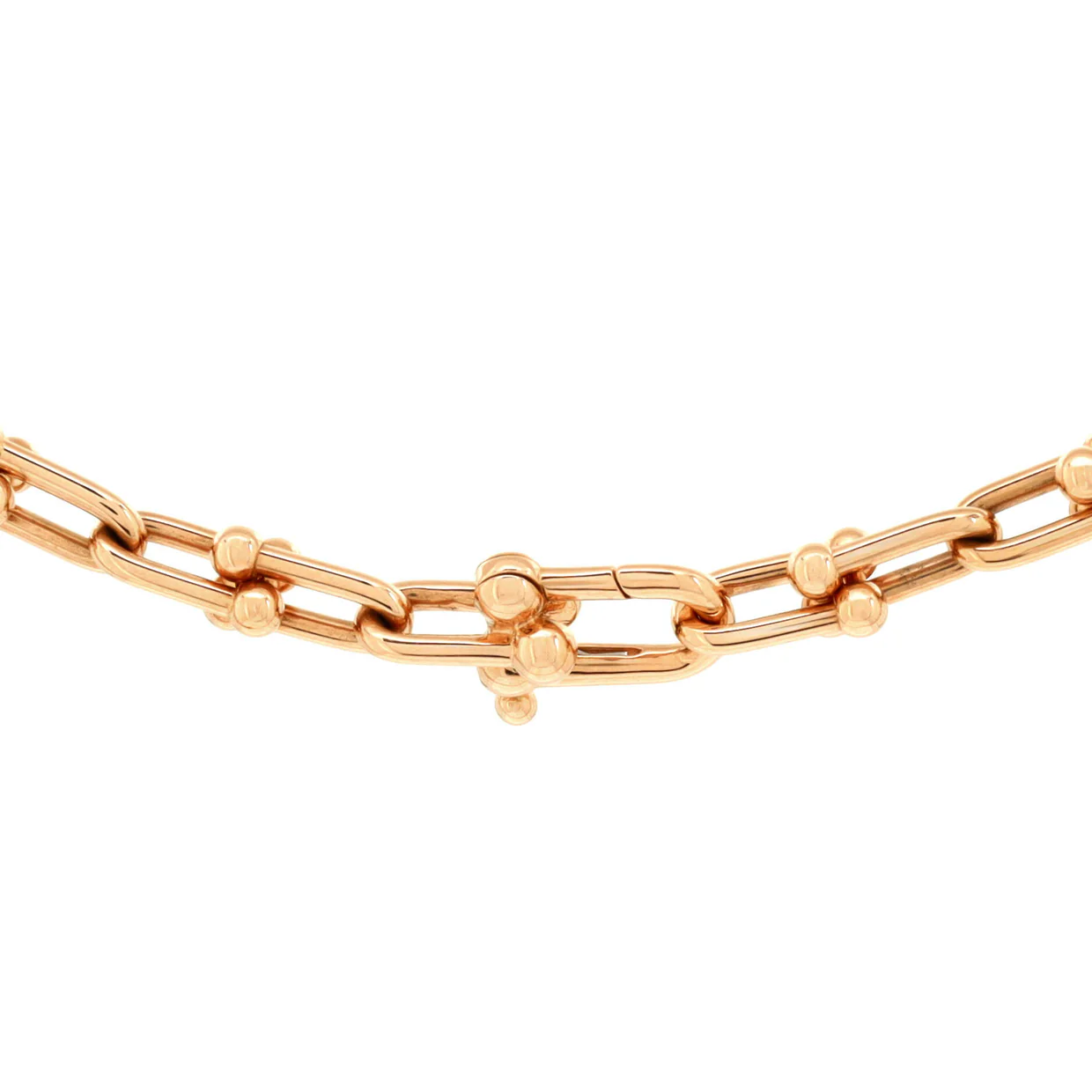 HardWear Link Necklace 18K Rose Gold Small - Deep Luxury