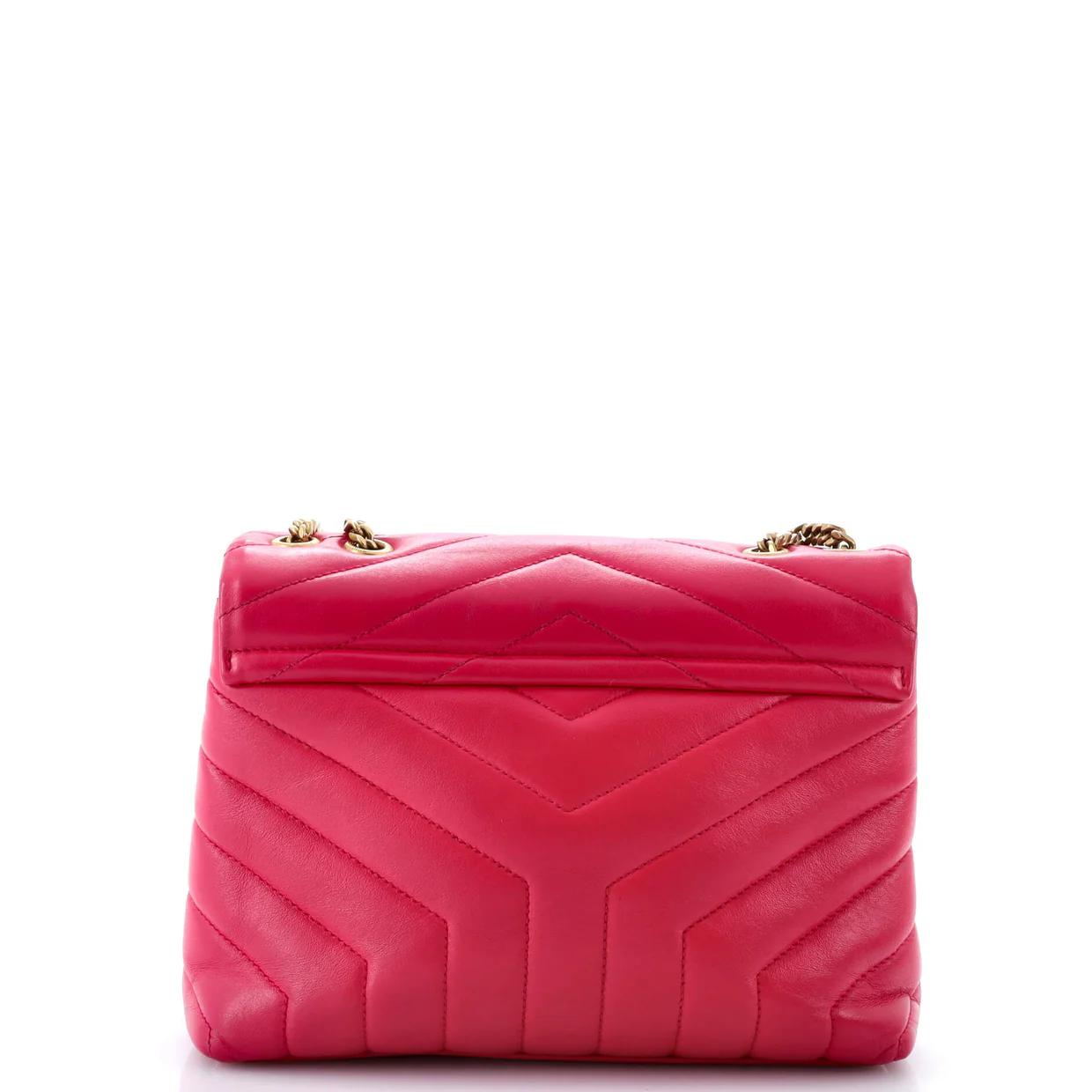 Loulou Shoulder Bag Matelasse Chevron Leather Small - Deep Luxury