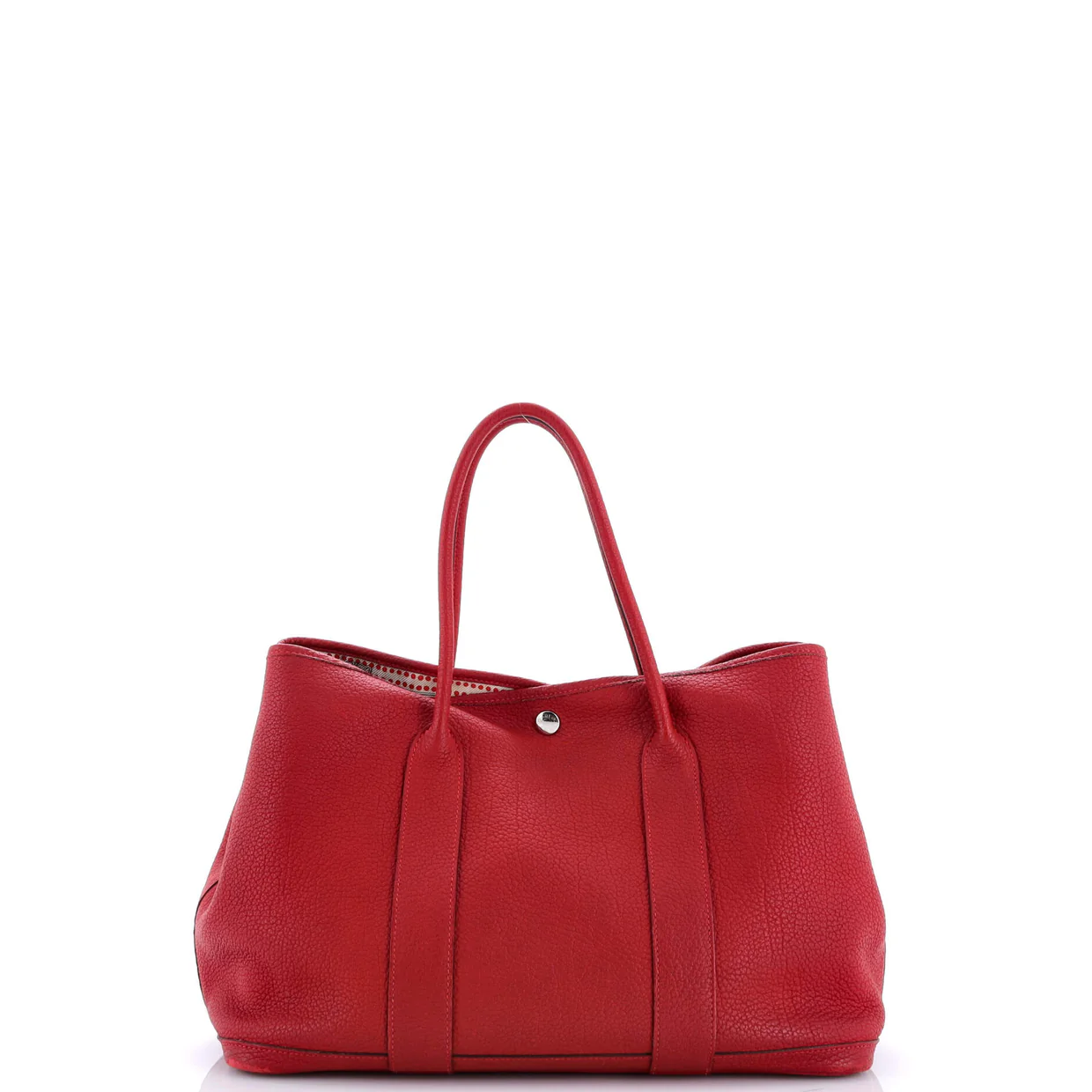 Garden Party Tote Leather with Printed Interior 36 - Deep Luxury