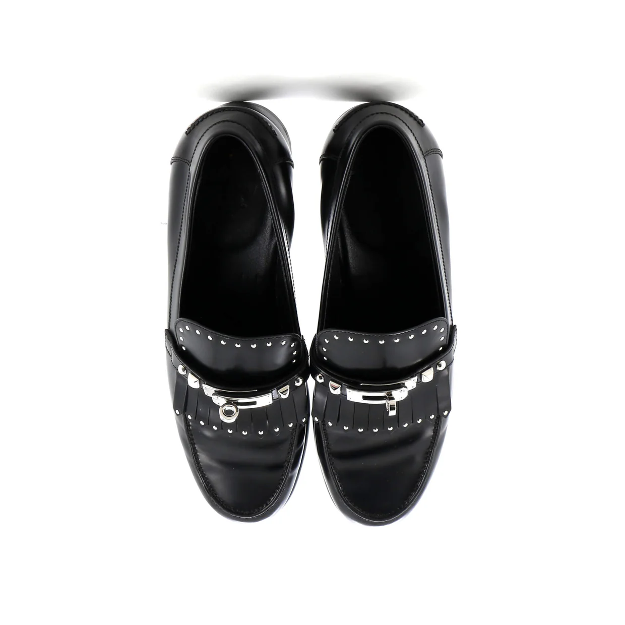 Women's Destin Fringe Loafers Studded Leather - Deep Luxury