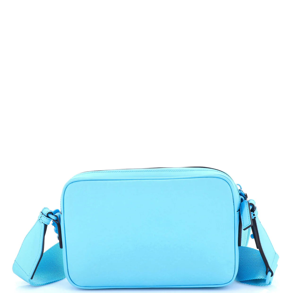 Front Zip Crossbody Bag GG Rubber Effect Leather Small - Deep Luxury