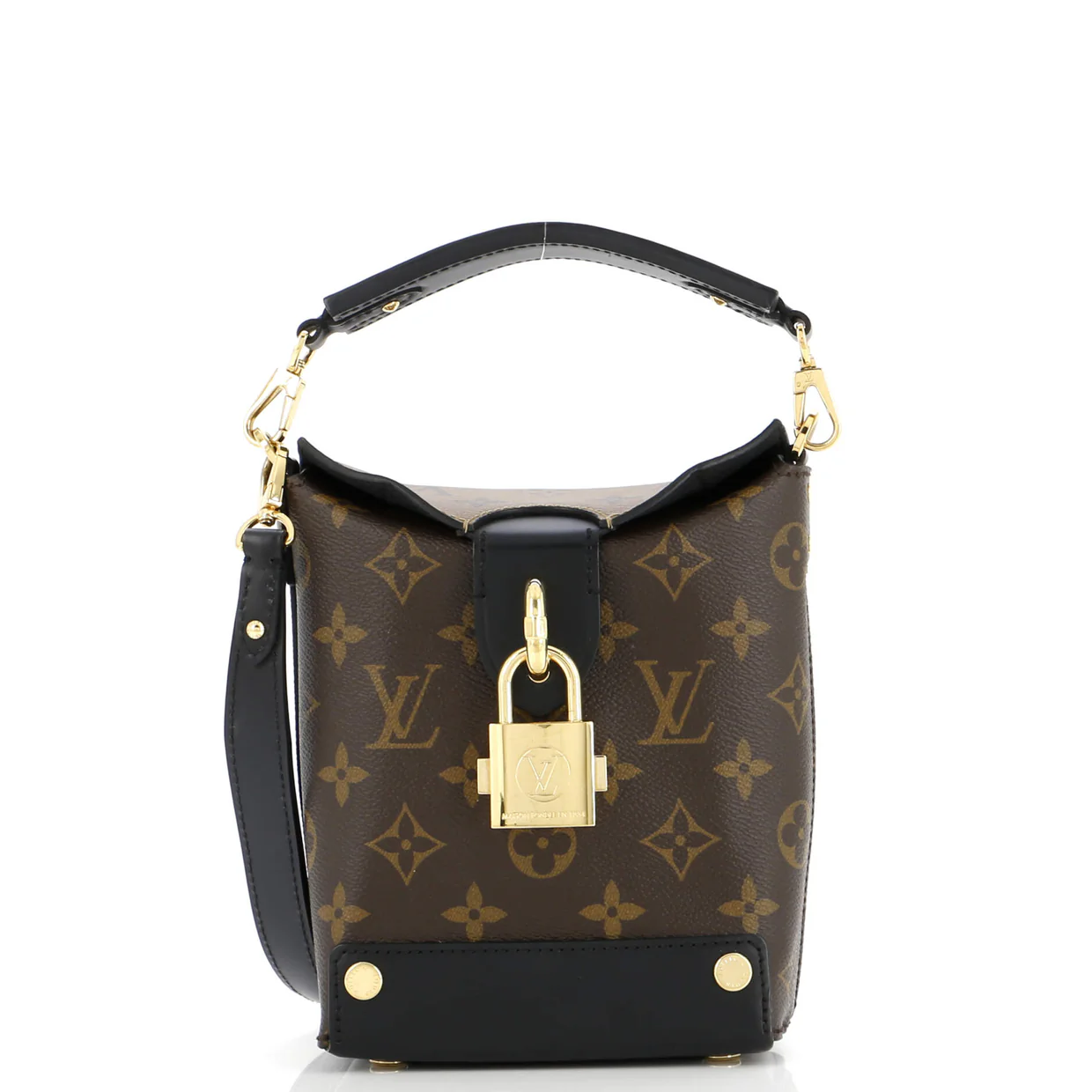 Bento Box Handbag Reverse Monogram Canvas - Deep Luxury