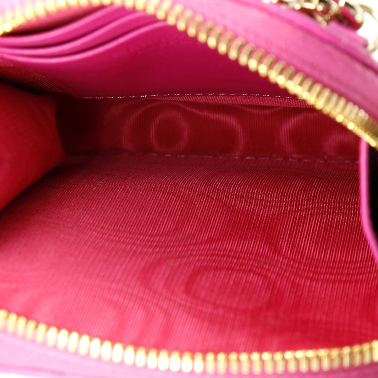 Lady Dior Phone Holder on Chain Cannage Quilt Lambskin - Deep Luxury