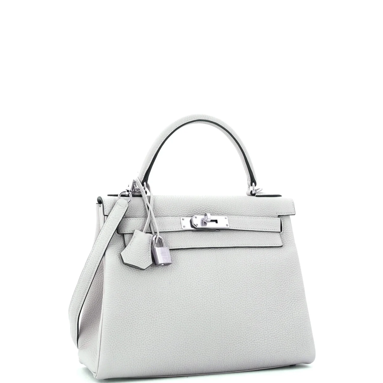 Kelly Handbag Grey Togo with Palladium Hardware 28 - Deep Luxury