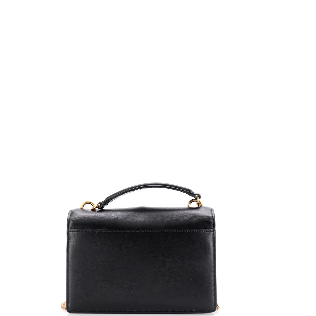 Sunset Top Handle Chain Wallet Leather - Deep Luxury