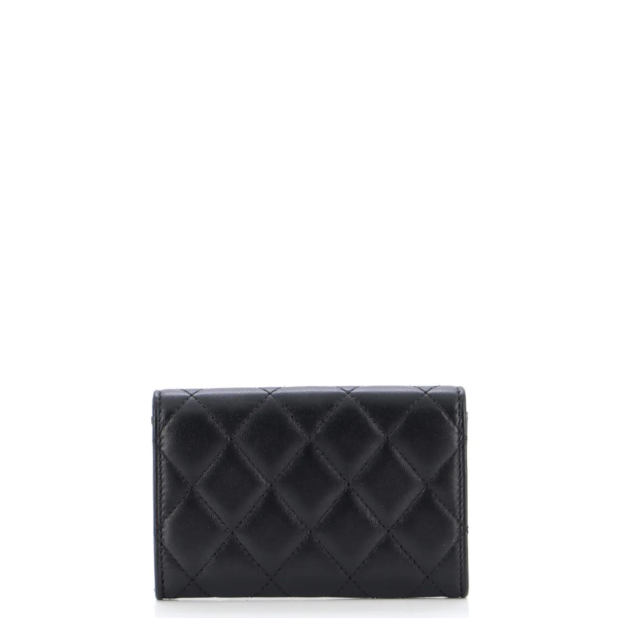 Classic Flap Card Case Quilted Lambskin - Deep Luxury