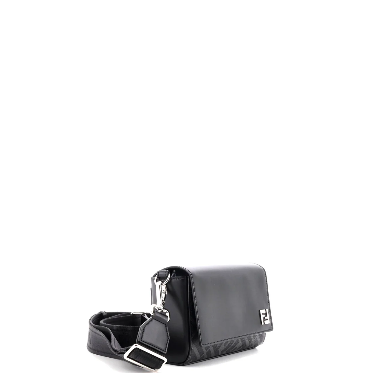 FF Squared Compact Bag Zucca Coated Canvas and Leather - Deep Luxury