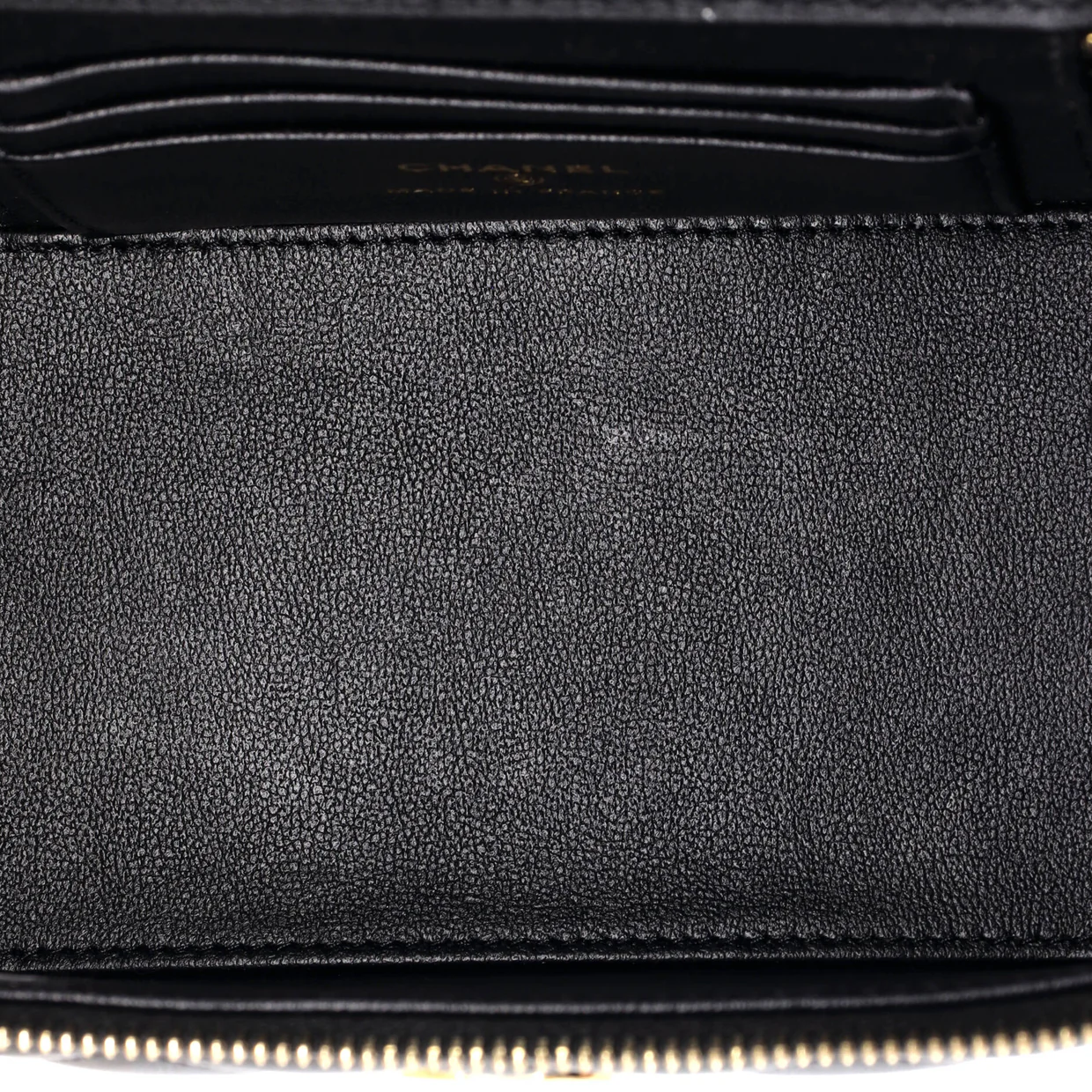 Coco Casino Vanity Case with Chain Quilted Lambskin Small - Deep Luxury