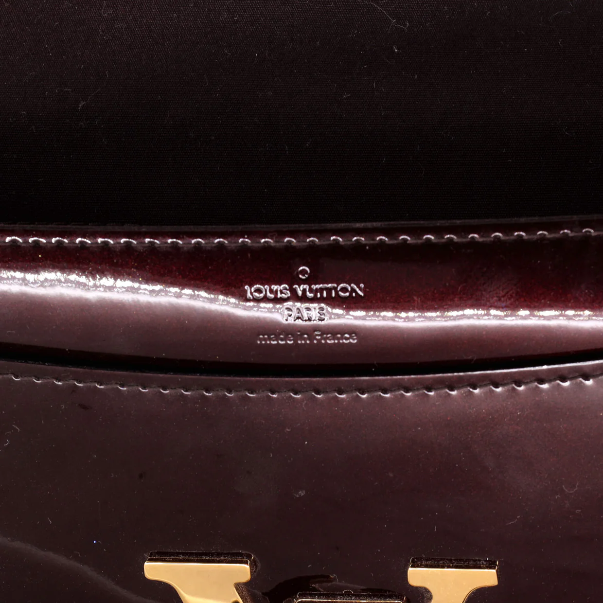 Chain Louise Clutch Patent MM - Deep Luxury